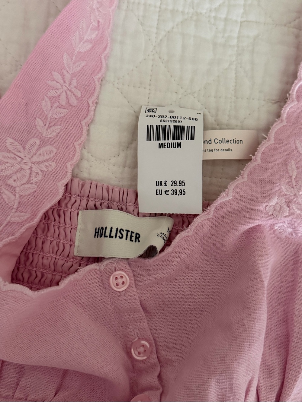Hollister Pink button up tank - Picture 3 of 4